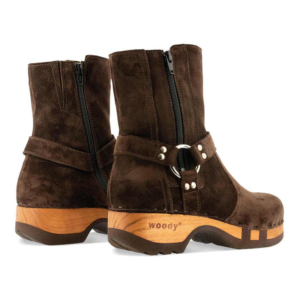[Chocolate] Kim Damen Clog Stiefelette woody, Farbe: chocolate (braun), ganzjahres schuhe, kalbslederfutter