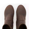 [Caffe] Lara Damen Clog Stiefelette mit biegsamer nachhaltiger Weidenholzsohle-holzclogs woody, woody schuhe, woody shoes, handgemachte holzschuhe aus österreich, kärnten, farbe: caffe (braun)