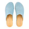 [Baby Blue] Lea Damen Clog von woody holzschuhe damenclogs mit fexibler holzsohle. holzclogs farbe: baby blue (hellblau), Damenclogs, Damen Clogs - Clogs Damen. Holzschuhe für Damen, Damen Clogs, Holzclogs, Damen Pantoletten mit Holzsohle. Holz Schuhe, Clog für Frauen
