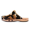 [Fell Kombi] Lea Fell Clog, clog sneakers für damen mit biegsamer nachhaltiger holzsohle, farbe: fell kombi (kuh-print-design), holzclogs woody, woody schuhe, woody shoes, handgemachte holzschuhe aus österreich, kärnten