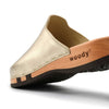 [Gold] Lea Damen Clog von woody holzschuhe damenclogs mit fexibler holzsohle. holzclogs farbe: gold, Damenclogs, Damen Clogs - Clogs Damen. Holzschuhe für Damen, Damen Clogs, Holzclogs, Damen Pantoletten mit Holzsohle. Holz Schuhe, Clog für Frauen