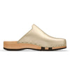 [Gold] Lea Damen Clog von woody holzschuhe damenclogs mit fexibler holzsohle. holzclogs farbe: gold, Damenclogs, Damen Clogs - Clogs Damen. Holzschuhe für Damen, Damen Clogs, Holzclogs, Damen Pantoletten mit Holzsohle. Holz Schuhe, Clog für Frauen