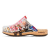 [Kaiser Franz Joseph] Lea Damen Clog von woody holzschuhe damenclogs mit fexibler holzsohle. holzclogs farbe: kaiser franz joseph (multicolor print) Damenclogs, Damen Clogs - Clogs Damen. Holzschuhe für Damen, Damen Clogs, Holzclogs, Damen Pantoletten mit Holzsohle. Holz Schuhe, Clog für Frauen