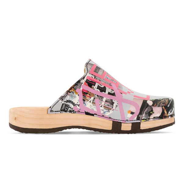 [Kaiser Franz Joseph] Lea Damen Clog von woody holzschuhe damenclogs mit fexibler holzsohle. holzclogs farbe: kaiser franz joseph (multicolor print) Damenclogs, Damen Clogs - Clogs Damen. Holzschuhe für Damen, Damen Clogs, Holzclogs, Damen Pantoletten mit Holzsohle. Holz Schuhe, Clog für Frauen