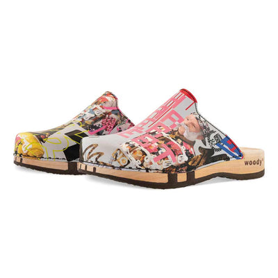 [Kaiser Franz Joseph] Lea Damen Clog von woody holzschuhe damenclogs mit fexibler holzsohle. holzclogs farbe: kaiser franz joseph (multicolor print) Damenclogs, Damen Clogs - Clogs Damen. Holzschuhe für Damen, Damen Clogs, Holzclogs, Damen Pantoletten mit Holzsohle. Holz Schuhe, Clog für Frauen