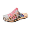 [Kaiser Franz Joseph] Lea Damen Clog von woody holzschuhe damenclogs mit fexibler holzsohle. holzclogs farbe: kaiser franz joseph (multicolor print) Damenclogs, Damen Clogs - Clogs Damen. Holzschuhe für Damen, Damen Clogs, Holzclogs, Damen Pantoletten mit Holzsohle. Holz Schuhe, Clog für Frauen