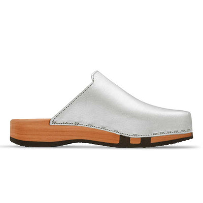 [Silber] Lea Damen Clog von woody holzschuhe damenclogs mit fexibler holzsohle. holzclogs farbe: silber, Damenclogs, Damen Clogs - Clogs Damen. Holzschuhe für Damen, Damen Clogs, Holzclogs, Damen Pantoletten mit Holzsohle. Holz Schuhe, Clog für Frauen