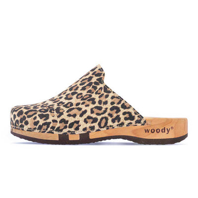 [Wildcat] Lea Damen Clog von woody holzschuhe damenclogs mit fexibler holzsohle. holzclogs farbe: woldcat (leopard-print), Damenclogs, Damen Clogs - Clogs Damen. Holzschuhe für Damen, Damen Clogs, Holzclogs, Damen Pantoletten mit Holzsohle. Holz Schuhe, Clog für Frauen