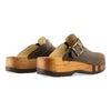 [Caffe] Leon Herren Clog mit biegsamer nachhaltiger holzsohle, farbe: caffe-braun, holzclogs woody, woody schuhe, woody shoes, handgemachte holzschuhe aus österreich, kärnten
