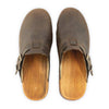 [Caffe] Leon Herren Clog mit biegsamer nachhaltiger holzsohle, farbe: caffe-braun, holzclogs woody, woody schuhe, woody shoes, handgemachte holzschuhe aus österreich, kärnten