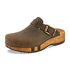 [Caffe] Leon Herren Clog mit biegsamer nachhaltiger holzsohle, farbe: caffe-braun, holzclogs woody, woody schuhe, woody shoes, handgemachte holzschuhe aus österreich, kärnten