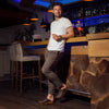 [Caffe] Leon Herren Clog mit biegsamer nachhaltiger holzsohle, farbe: caffe-braun, holzclogs woody, woody schuhe, woody shoes, handgemachte holzschuhe aus österreich, kärnten