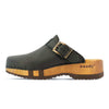 [Schwarz] Leon Herren Clog mit biegsamer nachhaltiger holzsohle, farbe: nero-schwarz, holzclogs woody, woody schuhe, woody shoes, handgemachte holzschuhe aus österreich, kärnten