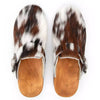 [Natur Fell] Leon Fell Herren Clog mit biegsamer nachhaltiger holzsohle, farbe: fell natur, holzclogs woody, woody schuhe, woody shoes, handgemachte holzschuhe aus österreich, kärnten