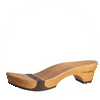 The flexible woody wooden sole - sole replacement, Sohlentausch