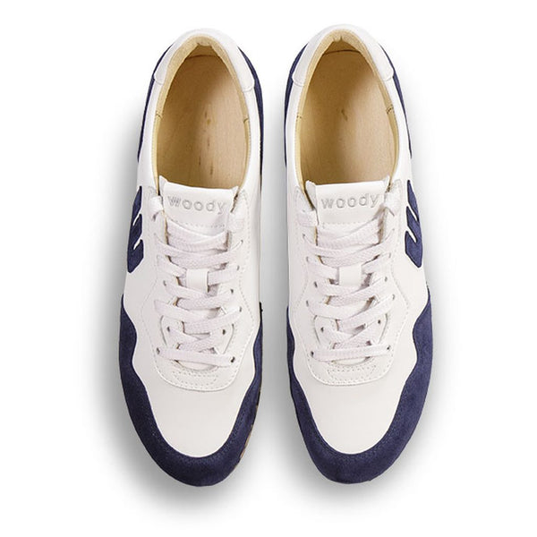 woody Levi Herren Clog Sneaker in Navy Blue-Weiss, Ansicht 6, handgemacht in Österreich