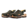 [Schwarz] London Clog, arbeits-clogs unisex mit fersenriemem und biegsamer nachhaltiger holzsohle, farbe: schwarz, holzclogs woody, woody schuhe, woody shoes, handgemachte holzschuhe aus österreich, kärnten