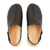 [Schwarz] London Clog, arbeits-clogs unisex mit fersenriemem und biegsamer nachhaltiger holzsohle, farbe: schwarz, holzclogs woody, woody schuhe, woody shoes, handgemachte holzschuhe aus österreich, kärnten
