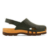 [Schwarz] London Unisex Clog, arbeits-clogs unisex mit fersenriemem und biegsamer nachhaltiger holzsohle, farbe: schwarz, holzclogs woody, woody schuhe, woody shoes, handgemachte holzschuhe aus österreich, kärnten