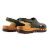 [Schwarz] London Unisex Clog, arbeits-clogs unisex mit fersenriemem und biegsamer nachhaltiger holzsohle, farbe: schwarz, holzclogs woody, woody schuhe, woody shoes, handgemachte holzschuhe aus österreich, kärnten