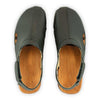 [Schwarz] London Unisex Clog, arbeits-clogs unisex mit fersenriemem und biegsamer nachhaltiger holzsohle, farbe: schwarz, holzclogs woody, woody schuhe, woody shoes, handgemachte holzschuhe aus österreich, kärnten
