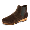 [Chocolate] Louis Herren Clog Stiefel, Herrenclog von woody Schuhe. Clogs mit biegsamer Holzsohle und Holzfußbett. Herrenclogs, Holzclogs kaufen. Clogs online bestellen, Farbe: chocolate (braun)
