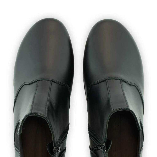 [Schwarz] Louis Herren Clog Stiefel, Herrenclog von woody Schuhe. Clogs mit biegsamer Holzsohle und Holzfußbett. Herrenclogs, Holzclogs kaufen. Clogs online bestellen, Farbe: schwarz