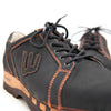 [Nero Bronze] Luca Herren Clog Sneaker mit biegsamer nachhaltiger holzsohle, der bestseller, farbe: nero bronze (schwarz mit bronze nähten), holzclogs woody, woody schuhe, woody shoes, handgemachte holzschuhe aus österreich, kärnten