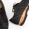 [Nero Bronze] Luca Herren Clog Sneaker mit biegsamer nachhaltiger holzsohle, der bestseller, farbe: nero bronze (schwarz mit bronze nähten), holzclogs woody, woody schuhe, woody shoes, handgemachte holzschuhe aus österreich, kärnten