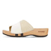 [Weiss-Creme] Lucy Damen Clog Pantolette, farbe: weiss-hielo, clogs pantoletten damen mit biegsamer nachhaltiger weidenholzsohle, holzclogs woody, woody schuhe, woody shoes, handgemachte holzschuhe aus österreich, kärnten
