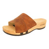 [Safor] Lucy Damen Clog Pantolette, farbe: safor (braun), clogs pantoletten damen mit biegsamer nachhaltiger weidenholzsohle, holzclogs woody, woody schuhe, woody shoes, handgemachte holzschuhe aus österreich, kärnten
