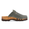 [Bleir] Lukas Clogs Herren mit biegsamer nachhaltiger holzsohle, der bestseller, farbe: bleir (grau), holzclogs woody, woody schuhe, woody shoes, handgemachte holzschuhe aus österreich, kärnten