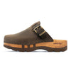 [Caffe] Lukas Clogs Herren mit biegsamer nachhaltiger holzsohle, der bestseller, farbe: caffe-braun, holzclogs woody, woody schuhe, woody shoes, handgemachte holzschuhe aus österreich, kärnten