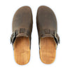 [Caffe] Lukas Clogs Herren mit biegsamer nachhaltiger holzsohle, der bestseller, farbe: caffe-braun, holzclogs woody, woody schuhe, woody shoes, handgemachte holzschuhe aus österreich, kärnten