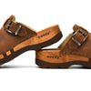 [Tabacco] Lukas Kärnten Herren Clog mit stick und biegsamer nachhaltiger holzsohle, der bestseller, farbe: tabacco-braun, holzclogs woody, woody schuhe, woody shoes, handgemachte holzschuhe aus österreich, kärnten