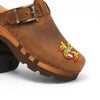 [Tabacco] Lukas Kärnten Herren Clog mit stick und biegsamer nachhaltiger holzsohle, der bestseller, farbe: tabacco-braun, holzclogs woody, woody schuhe, woody shoes, handgemachte holzschuhe aus österreich, kärnten