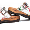 [Showtime] Lukas Clogs Herren mit biegsamer nachhaltiger holzsohle, der bestseller, farbe: showtime (multicolor-westwood), holzclogs woody, woody schuhe, woody shoes, handgemachte holzschuhe aus österreich, kärnten