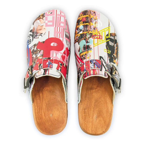 [Kaiser Franz Joseph] Lukas Clogs Herren mit biegsamer nachhaltiger holzsohle, der bestseller, farbe: kaiser franz joseph (multicolor), holzclogs woody, woody schuhe, woody shoes, handgemachte holzschuhe aus österreich, kärnten