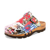 [Kaiser Franz Joseph] Lukas Clogs Herren mit biegsamer nachhaltiger holzsohle, der bestseller, farbe: kaiser franz joseph (multicolor), holzclogs woody, woody schuhe, woody shoes, handgemachte holzschuhe aus österreich, kärnten