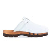 [Weiss] Lukas Clogs Herren mit biegsamer nachhaltiger holzsohle, der bestseller, farbe: weiss, holzclogs woody, woody schuhe, woody shoes, handgemachte holzschuhe aus österreich, kärnten