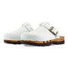 [Weiss] Lukas Clogs Herren mit biegsamer nachhaltiger holzsohle, der bestseller, farbe: weiss, holzclogs woody, woody schuhe, woody shoes, handgemachte holzschuhe aus österreich, kärnten