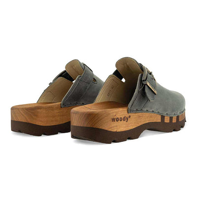 [Bleir] Lukas Hoamatgfühl Herren Clog, farbe: bleir (grau)-lasergravur-berge-clogs-herren-woody-kärnten-handgefertigt