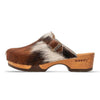 [Natur Fell] Manu Fell Damen Clog, fellclogs, clogs damen mit biegsamer nachhaltiger holzsohle, der bestseller, farbe: fell natur, holzclogs woody, woody schuhe, woody shoes, handgemachte holzschuhe aus österreich, kärnten