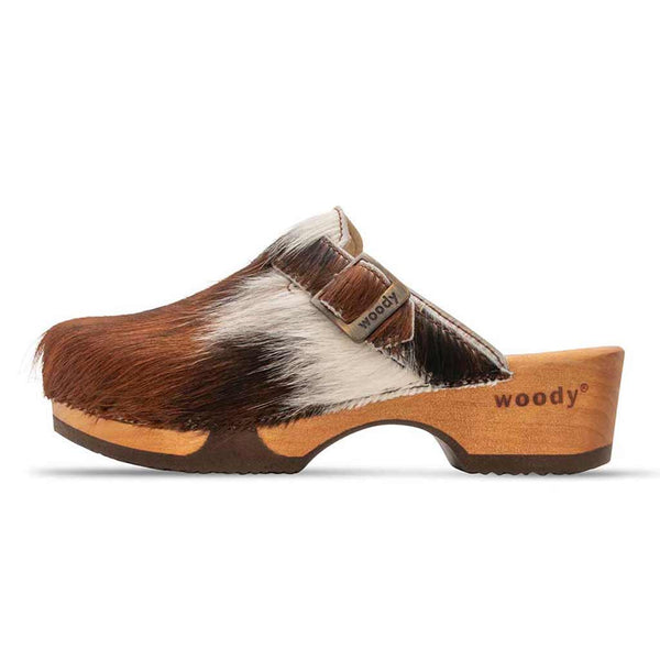 [Natur Fell] Manu Fell Damen Clog, fellclogs, clogs damen mit biegsamer nachhaltiger holzsohle, der bestseller, farbe: fell natur, holzclogs woody, woody schuhe, woody shoes, handgemachte holzschuhe aus österreich, kärnten