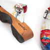 [Showtime] Manu Damen Clog mit biegsamer nachhaltiger holzsohle, der bestseller, holzclogs woody, woody schuhe, woody shoes, handgemachte holzschuhe aus österreich, kärnten, farbe: showtime (multicolor)