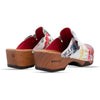 [Showtime] Manu Damen Clog mit biegsamer nachhaltiger holzsohle, der bestseller, holzclogs woody, woody schuhe, woody shoes, handgemachte holzschuhe aus österreich, kärnten, farbe: showtime (multicolor)