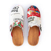 [Showtime] Manu Damen Clog mit biegsamer nachhaltiger holzsohle, der bestseller, holzclogs woody, woody schuhe, woody shoes, handgemachte holzschuhe aus österreich, kärnten, farbe: showtime (multicolor)