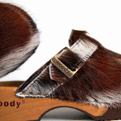 [Natur Fell] Manu Fell Damen Clog, fellclogs, clogs damen mit biegsamer nachhaltiger holzsohle, der bestseller, farbe: fell natur, holzclogs woody, woody schuhe, woody shoes, handgemachte holzschuhe aus österreich, kärnten