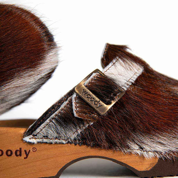 [Natur Fell] Manu Fell Damen Clog, fellclogs, clogs damen mit biegsamer nachhaltiger holzsohle, der bestseller, farbe: fell natur, holzclogs woody, woody schuhe, woody shoes, handgemachte holzschuhe aus österreich, kärnten