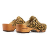 [Leopard] Manu Fell Damen Clog, fellclogs, clogs damen mit biegsamer nachhaltiger holzsohle, der bestseller, farbe: leopard (animal print), holzclogs woody, woody schuhe, woody shoes, handgemachte holzschuhe aus österreich, kärnten